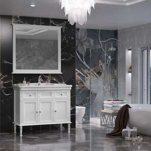 Мебель для ванной комнаты Opadiris Кантара 105 напольный, белый матовый