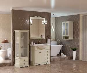 Мебель для ванной комнаты Opadiris Клио 85 см слоновая кость