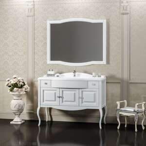 Мебель для ванной комнаты Opadiris Лаура 100 белая без патины