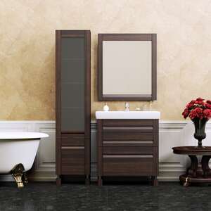 Мебель для ванной комнаты Opadiris Лаварро 80 см венге