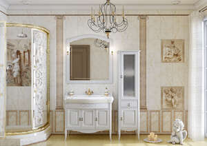 Мебель для ванной комнаты Opadiris Лоренцо 100 белая