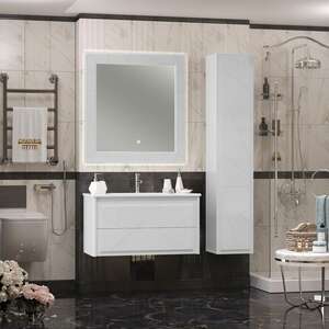 Мебель для ванной комнаты Opadiris Луиджи 100 см, белый матовый