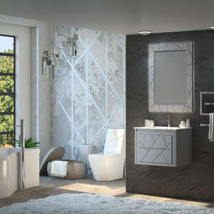 Мебель для ванной комнаты Opadiris Луиджи 70 серый матовый