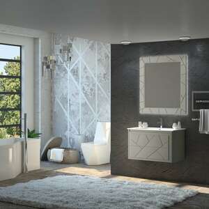 Мебель для ванной комнаты Opadiris Луиджи 90 серый матовый