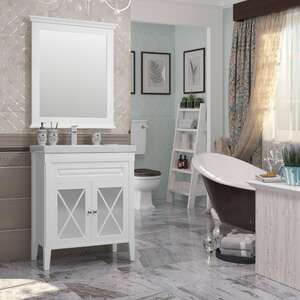 Мебель для ванной комнаты Opadiris Палермо 80 белый матовый