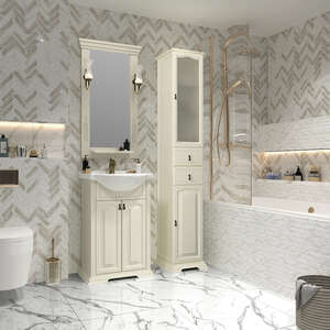 Мебель для ванной комнаты Opadiris Риспекто 55 см слоновая кость