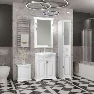 Мебель для ванной комнаты Opadiris Риспекто 65 см белый матовый
