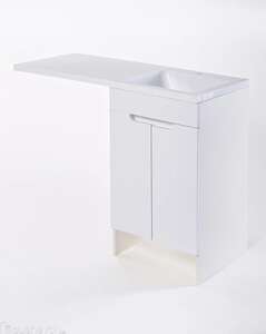 Комплект мебели Orange Optima STD-110TUW+RAR 110 см, правая, напольная, белая глянцевая