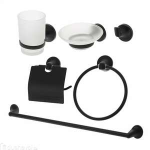 Набор аксессуаров для ванной комнаты (6 предметов) Orange Y01-888b черный