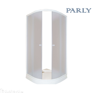 Душевой уголок Parly ZE81 80x80 с низким поддоном профиль белый