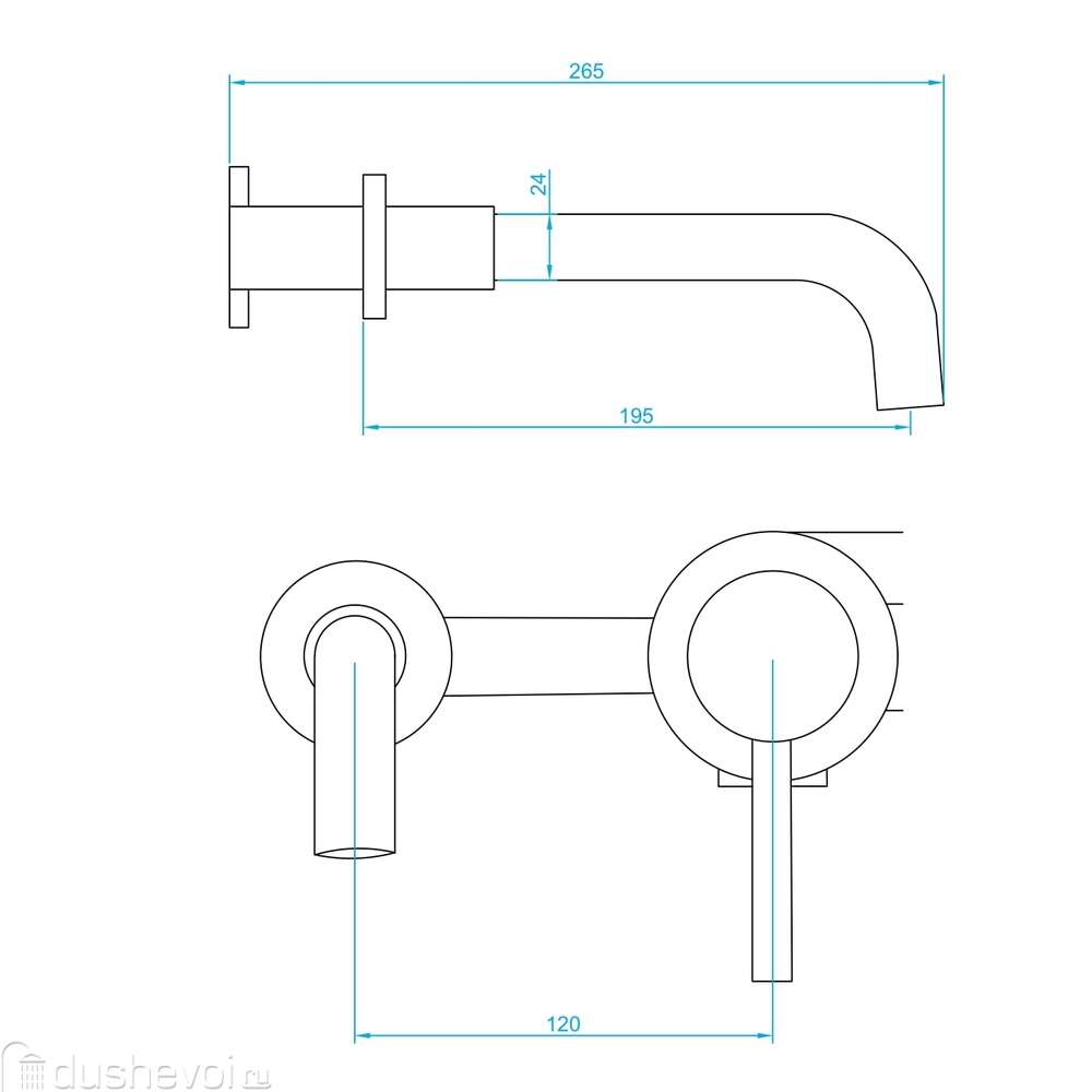 Встраиваемый смеситель для раковины RGW Shower Panels 51140547-01 хром  купить в Екатеринбурге - цена 9223 руб в интернет-магазине сантехники  Dushevoi.ru