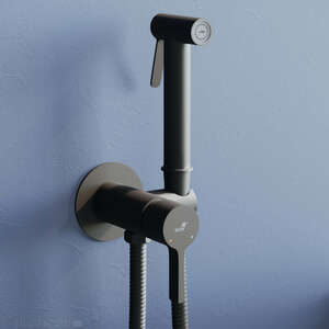 Гигиенический душ со смесителем RGW Shower Panels SP-206-B черный