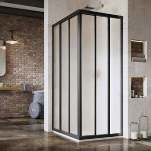 Душевой уголок Ravak ASRV3-75 черный+Grape