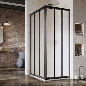 Душевой уголок Ravak ASRV3-90 черный+Grape