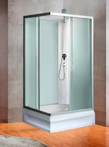 Душевая кабина River QUADRO Б/К 120/80/24 MT стекло матовое, профиль матовый хром