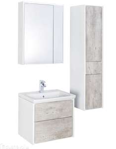 Мебель для ванной комнаты Roca Ronda 60 бетон/белый глянец 