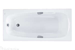 Ванна акриловая Roca Sureste 160x70 прямоугольная, с отверстиями для ручек, белая ZRU9302787