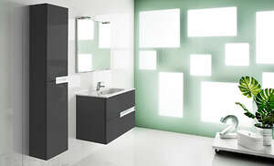 Мебель для ванной комнаты Roca Victoria Nord 80 черный подвесной