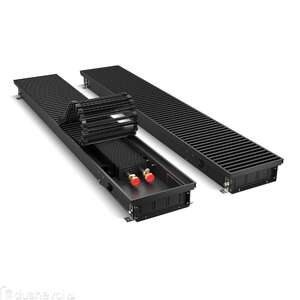 Конвектор внутрипольный Royal Thermo ATRIUM-75/200/900-DG-U-BL черный