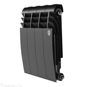 Радиатор биметаллический секционный Royal Thermo BILINER B 350 4 секции, черный