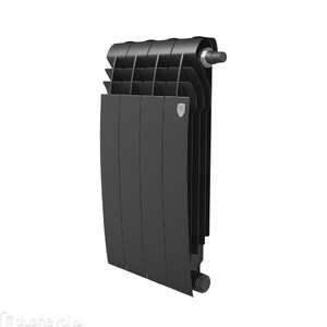 Радиатор биметаллический секционный Royal Thermo BILINER B 500 4 секции, черный