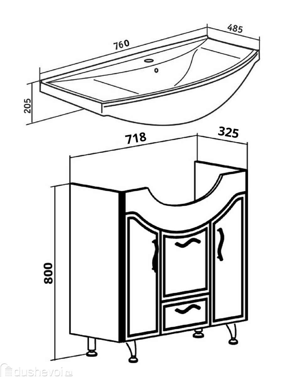 Мебель для ванной комнаты севилья