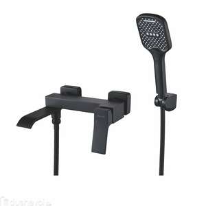 Смеситель для ванны c душевой лейкой Shevanik S4002H черный