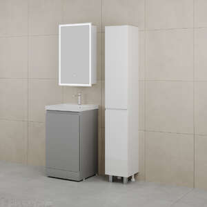 Мебель для ванной комнаты Style Line Батлер 50 см люкс антискрейтч серый Plus