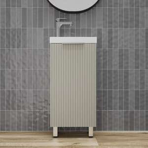 Мебель для ванной комнаты Style Line Соло 40 см напольная, санд серая галька