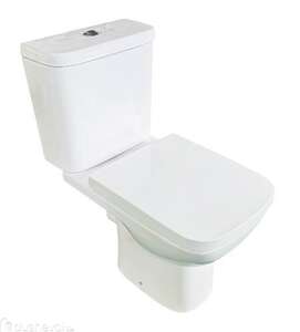 Напольный унитаз Taliente Elegia Vortex EG25065 с бачком и крышкой микролифт, белый