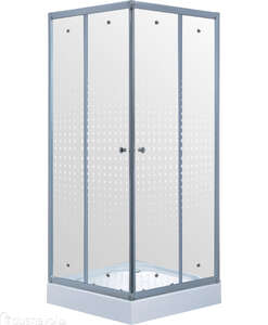 Душевой уголок Timo TL-1102 Romb Glass низкий поддон, стекло матовое с декором