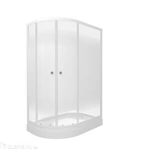 Душевой уголок Тритон Коралл-Лайт 120х80 А Щ0000068950 правый, стекло Лайт профиль белый, с поддоном