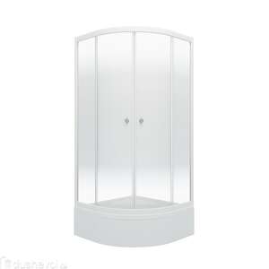 Душевой уголок Тритон Лайт 90х90 В Щ0000061813 стекло лайт, профиль белый, с поддоном