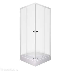 Душевой уголок Тритон Вельвет-К 80х80 А Щ0000071051 стекло Вельвет, профиль белый, с поддоном