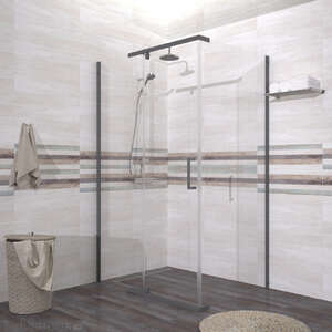 Душевой уголок Тритон Терра-Графит 120х90 Щ0000073938 стекло прозрачное, профиль графит