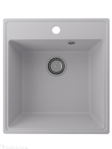 Кухонная мойка из камня Ulgran Quartz 46 см Forte 460-04 платина