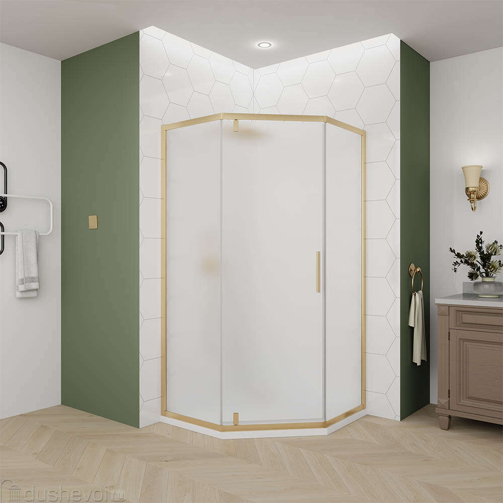Душевой уголок Veconi Ottimo P10 G 90x90 OP10G-9090-07-C9 стекло ...