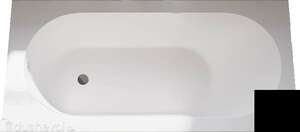 Ванна из искусственного камня Veconi Stampo 170x70 STM17070BM черная матовая