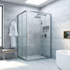 Душевой уголок Vegas-Glass ZA-F NOVO h2000 120x90 ZA-F NOVO h2000 120*90 07 01 профиль матовый хром, стекло прозрачное