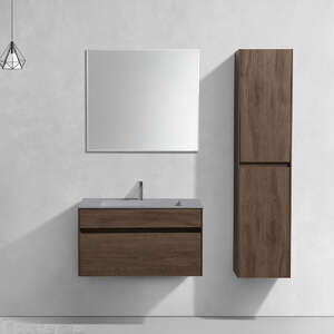 Мебель для ванной комнаты Vincea  Chiara 80  тёмный дуб