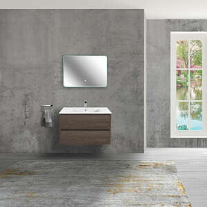 Мебель для ванной комнаты Vincea  Gio 80  тёмный дуб