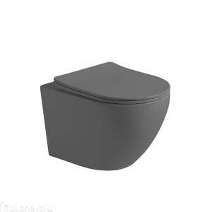 Унитаз подвесной Vincea  Globo VT1-14SMA безободковый, ультратонкое soft-close сиденье, черный