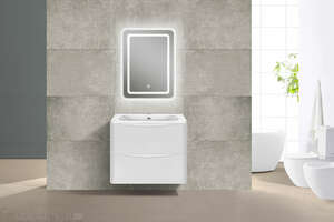 Мебель для ванной комнаты Vincea  Chet 60 см G.White (белый глянец) подвесная 2 ящика