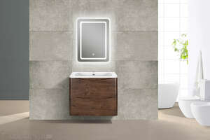 Мебель для ванной комнаты Vincea  Chet 60 см R.Wood (темное дерево) подвесная 2 ящика