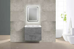 Мебель для ванной комнаты Vincea  Chet 60 см Beton (бетон) подвесная 2 ящика