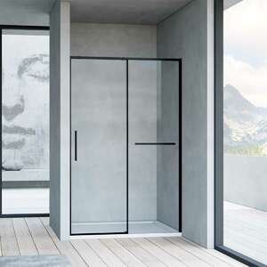 Душевая дверь Vincea  Slim Soft 120 см VDS-1SS120CLB профиль черный, стекло прозрачное