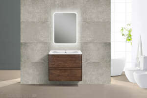 Мебель для ванной комнаты Vincea  Vico 60 см R.Wood (темное дерево) подвесная 2 ящика