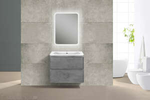 Мебель для ванной комнаты Vincea  Vico 60 см Beton (бетон) подвесная 2 ящика