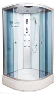 Душевая кабина Водный мир 90х90 ВМ-881 стандарт стекло матовое, задняя стенка белая, профиль хром