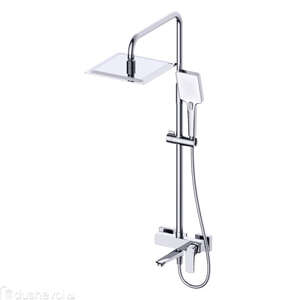 Душевая стойка WONZON & WOGHAND FORZA WW-739031-CR хром, со смесителем и изливом